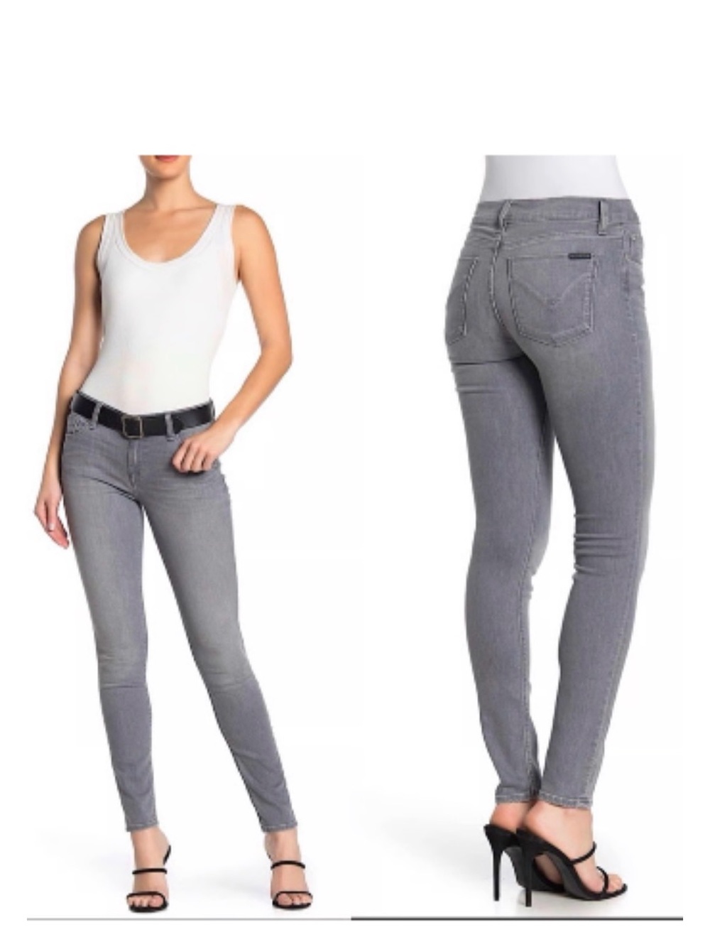 Hudson Jeans Women's Grey Skinny Stretch Jeans